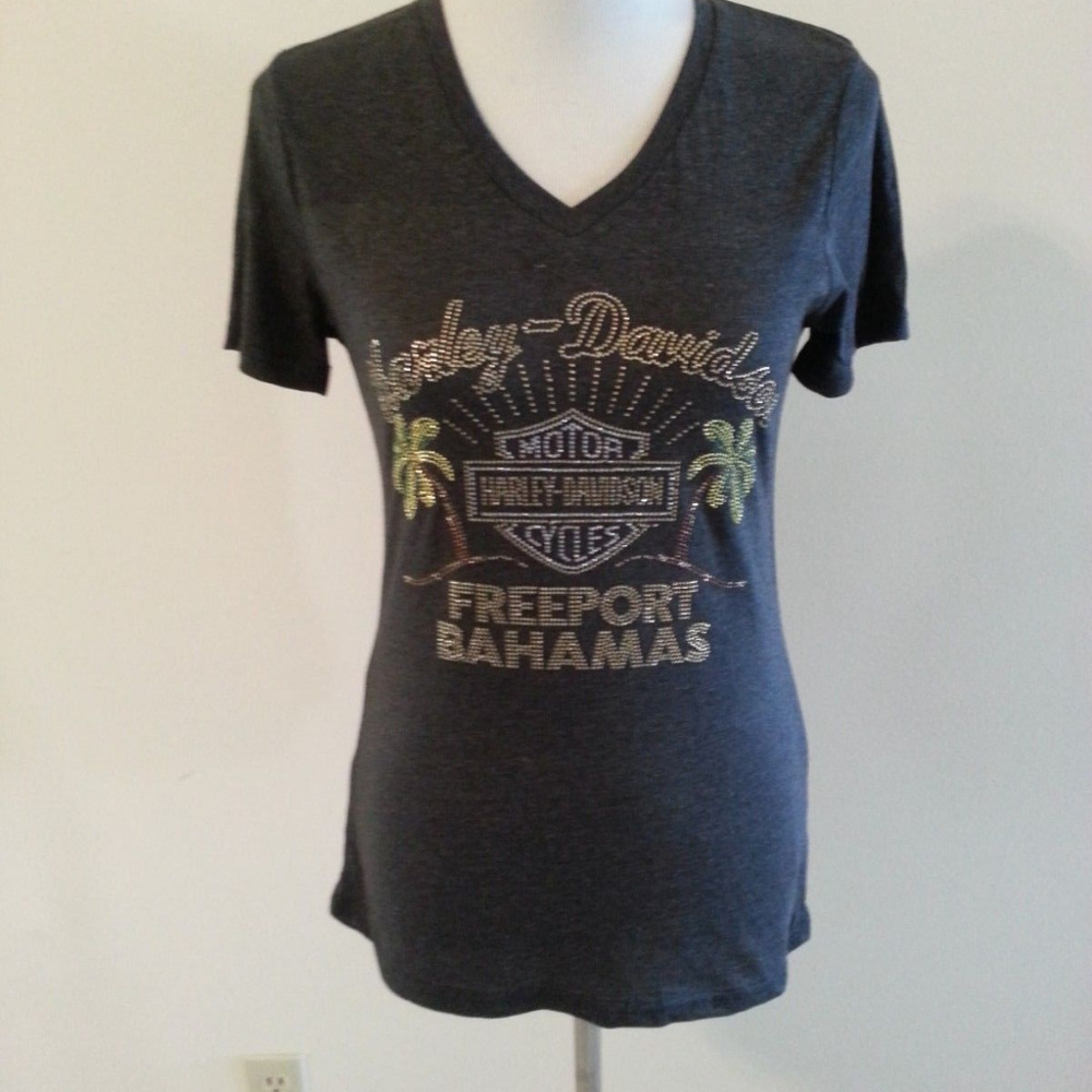 Harley Davidson charcoal T "Bahamas" - NWT - med